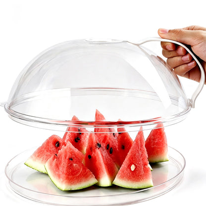 Microwave Splatter Cover with Handle for Food Plate Bowl - S