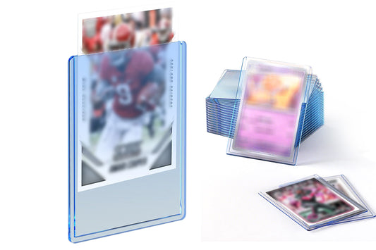 100PCS Card Sleeves Toploaders Hard Plastic Trading Card Protectors Case