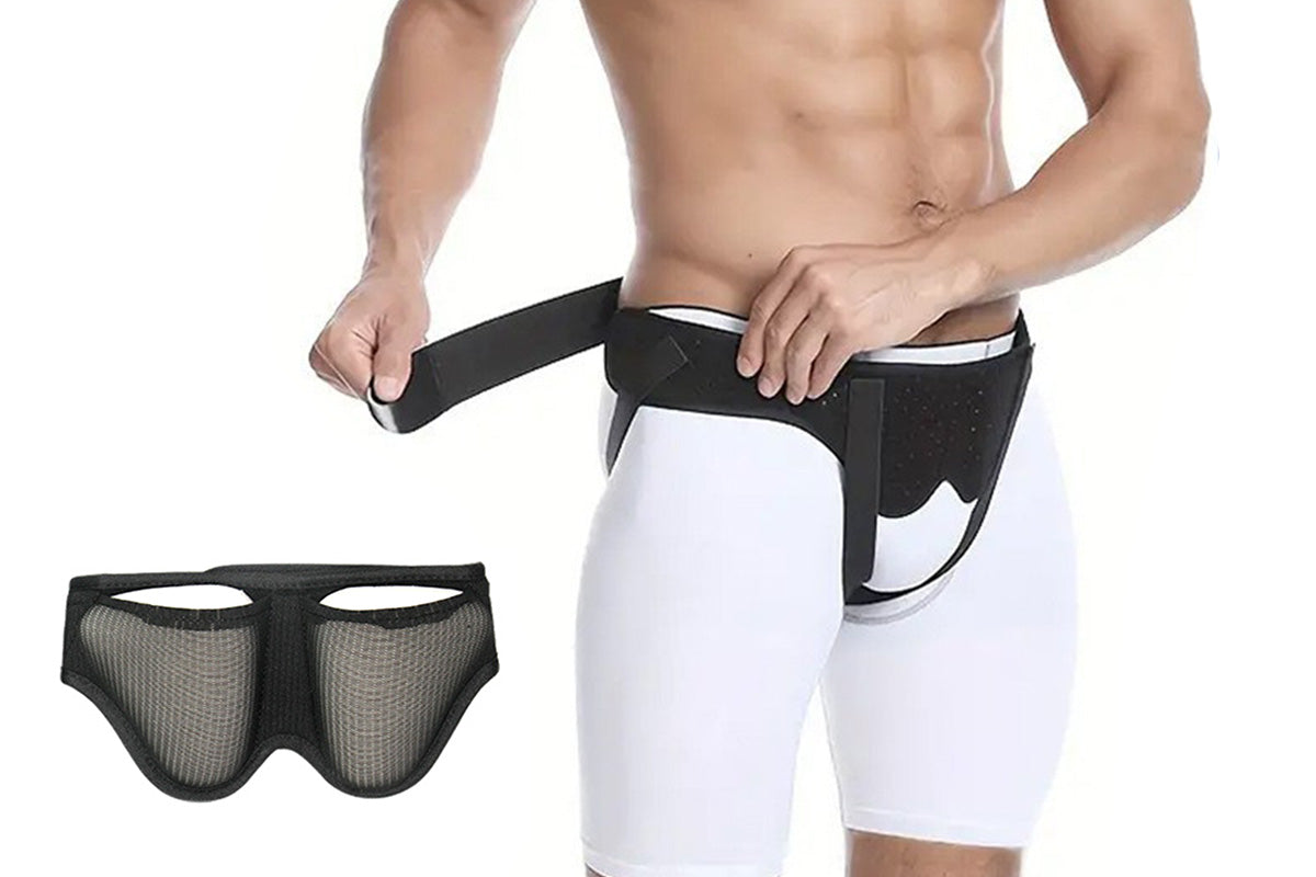 Men Hernia Support Belt Truss Brace for Inguinal Groin Support and Pain Relief