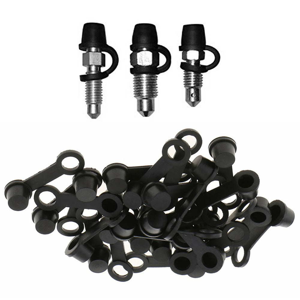 40 Piece Universal Rubber Brake Bleeder Screw Dust Caps