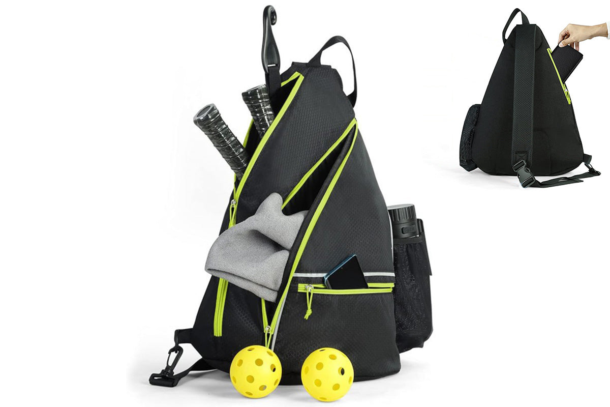 Pickleball Backpack Adjustable Sling Bag Large Capacity with security Pocket