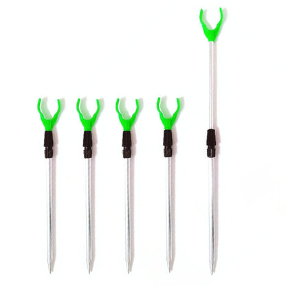 Five Piece Telescopic Aluminum Fishing Rod Holder Set-L