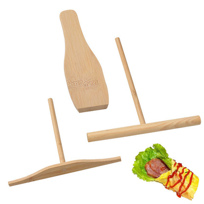 Three Piece Wooden Crepe Spreader Set