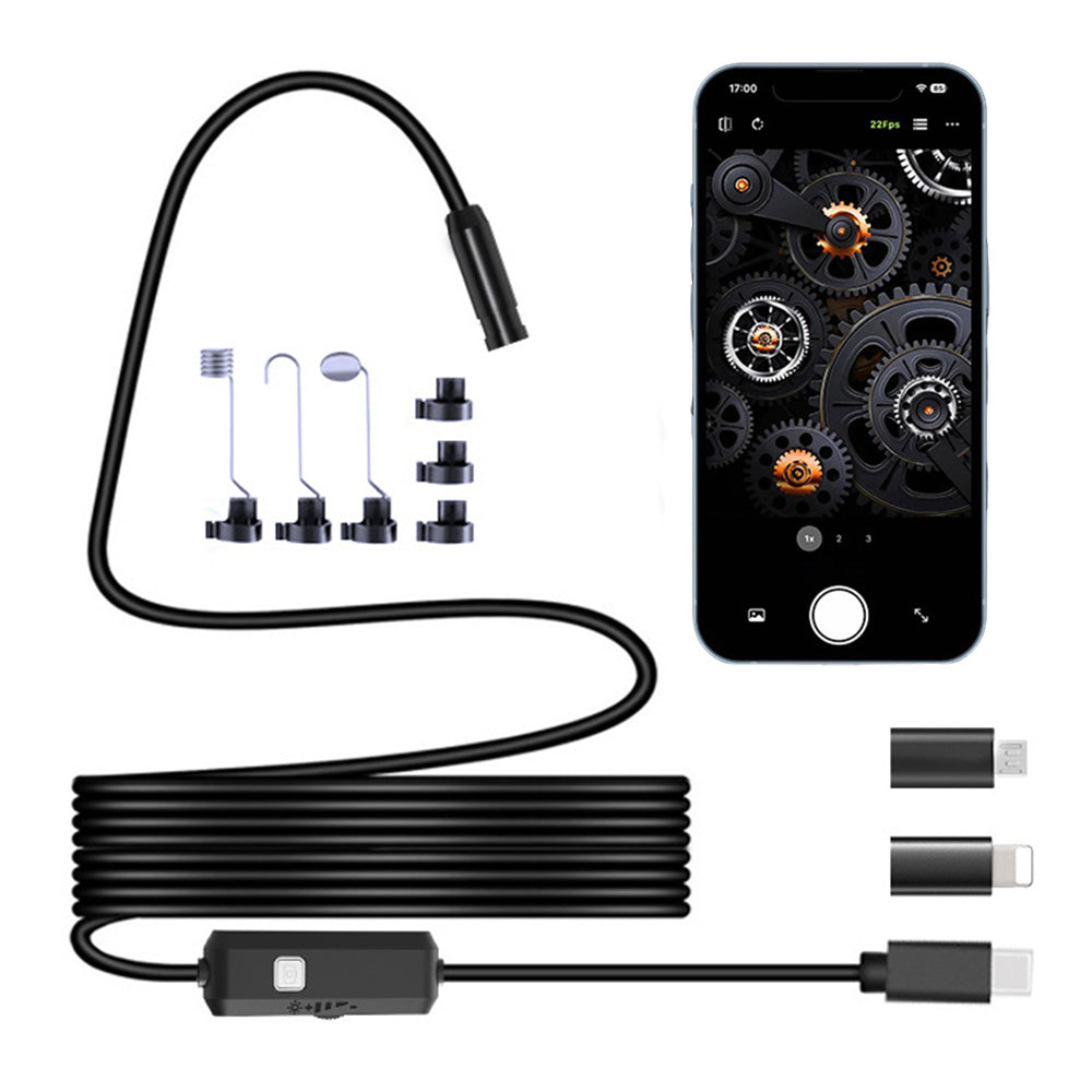 8mm USB Type C Inspection Camera with 8 LED Lights