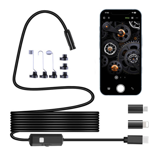 8mm USB Type C Inspection Camera with 8 LED Lights