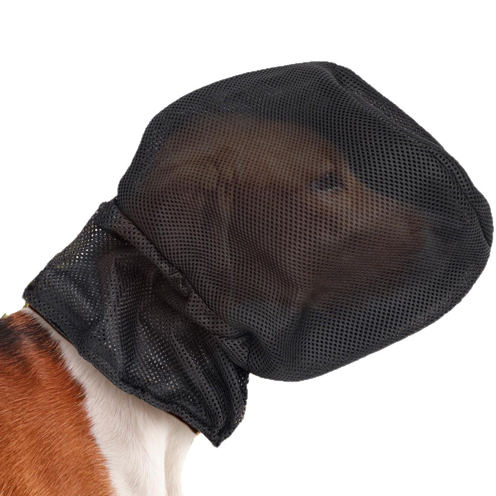 Breathable Mesh Dog Face Hood for Hiking Camping and Walking