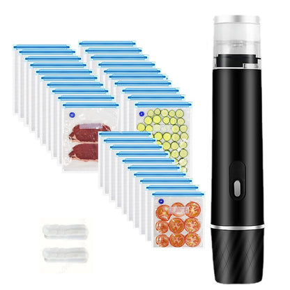Handheld Vacuum Sealer with 30 Reusable Bags