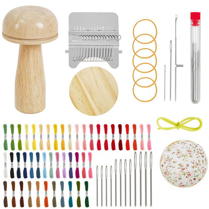 Mini Wood Composite Knitting Loom Darning Mushroom