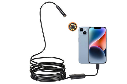 Direct Plug To iPhone iOS Borescope Endoscope Inspection Camera Water-Resistant Cable
