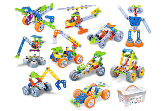 10 in 1 STEM Toys for 4+ Year Old Boy and Girl Birthday Gifts Building Toys