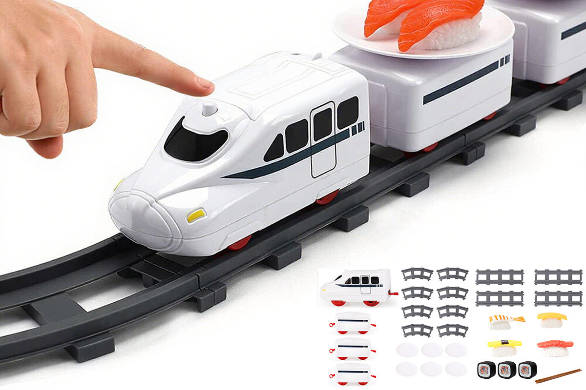 Conveyor Belt Rotating Sushi Toy Electric Revolving Sushi Train Set