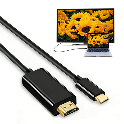 Type-C to HDMI Cable 4K 60Hz USB-C to HDMI Adapter for Phone Laptop to TV Monitor