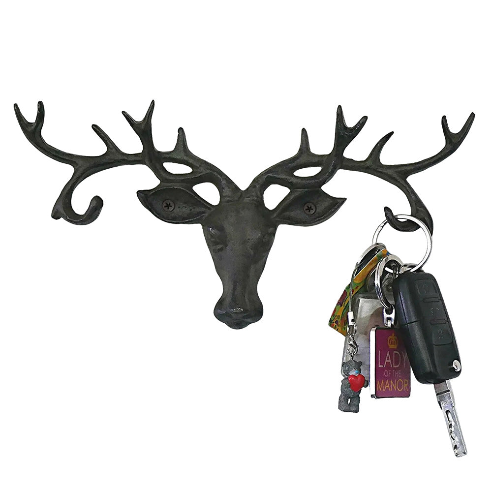 Cast Iron Animal Wall Hook for Coats Hats Keys