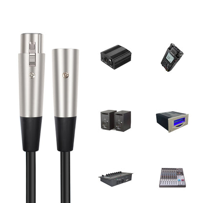 3 Pin XLR Male to Female Balanced Shielded Microphone Audio Cable
