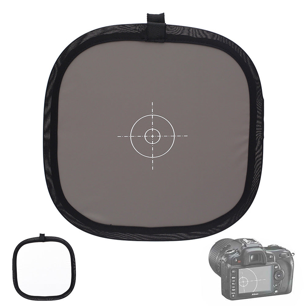 30cm 18% Gray Card White Balance Card Double Face Photography Calibration Tool