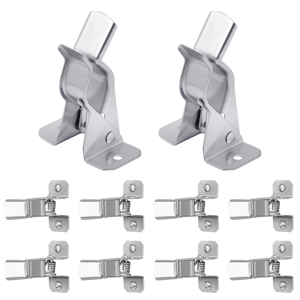 10 Pack Wall Mount Spring Grip Broom Tool Holder Storage Rack