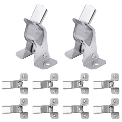 10 Pack Wall Mount Spring Grip Broom Tool Holder Storage Rack