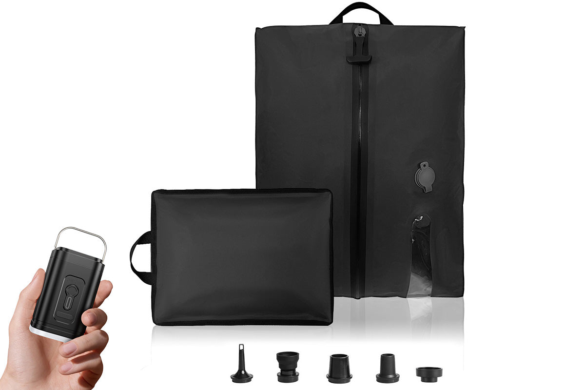 2Pcs Vacuum Bags for Travel Luggage with Wireless Pump Compression Bags