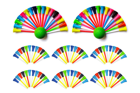 100Pcs 83mm Rubber Golf Tees for Reducing Spin and Improving Accuracy