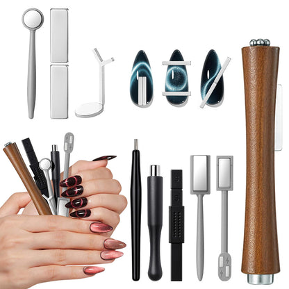 Cat Eye Nail Art Magnet Set with Magnetic Pen