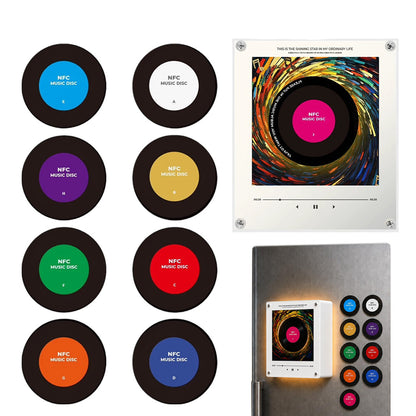 NFC Music Player with 9 Discs Retro Vinyl Record Player