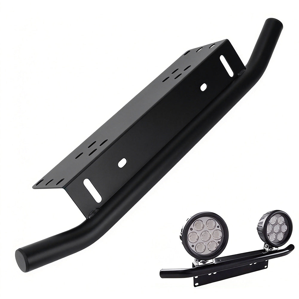 Aluminum 23 Inch License Plate Frame Matte Black for Truck SUV and Jeep