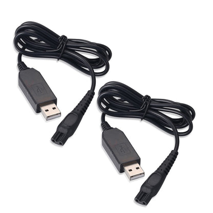 2 Pack 15V USB Charging Cables Compatible with Philips Shavers