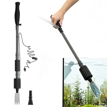 2 in 1 Electric Aquarium Gravel Cleaner Fish Tank Vacuum Cleaner