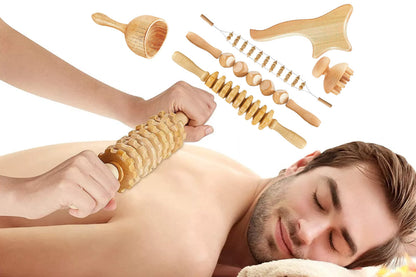 Wood Therapy Massage Lymphatic Drainage Anti Cellulite Massager for Body Shaping
