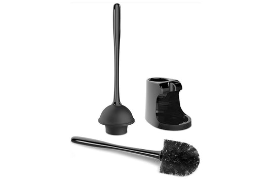 2 in 1 Toilet Plunger and Brush Set Extended Handle Plunger Bathroom Accessories