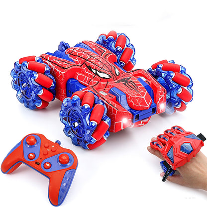 Dual Control 360 Degree Gesture Sensor RC Stunt Car with LED Lights