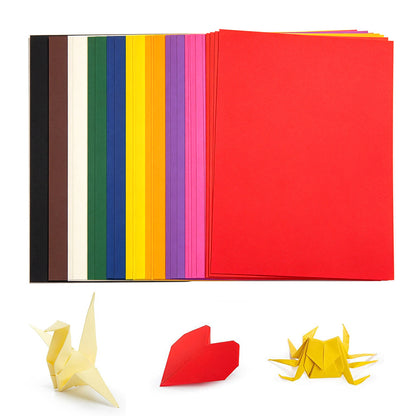 50 Sheet A4 10 Color Cardstock Origami DIY Craft Paper Set
