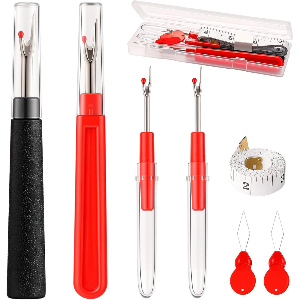 Sewing Seam Ripper Tool with Storage Box Thread Removers