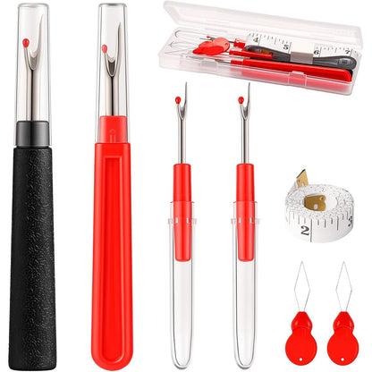 Sewing Seam Ripper Tool with Storage Box Thread Removers