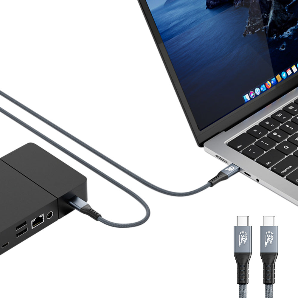 40Gbps Double Ended USB Type C Data Cable for Laptops