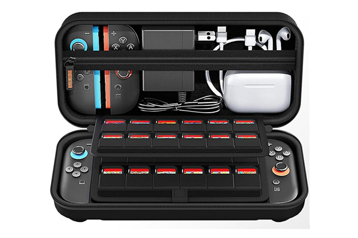 Protective Hard Shell Carrying Case With 24 Game Card Slots For Switch 2