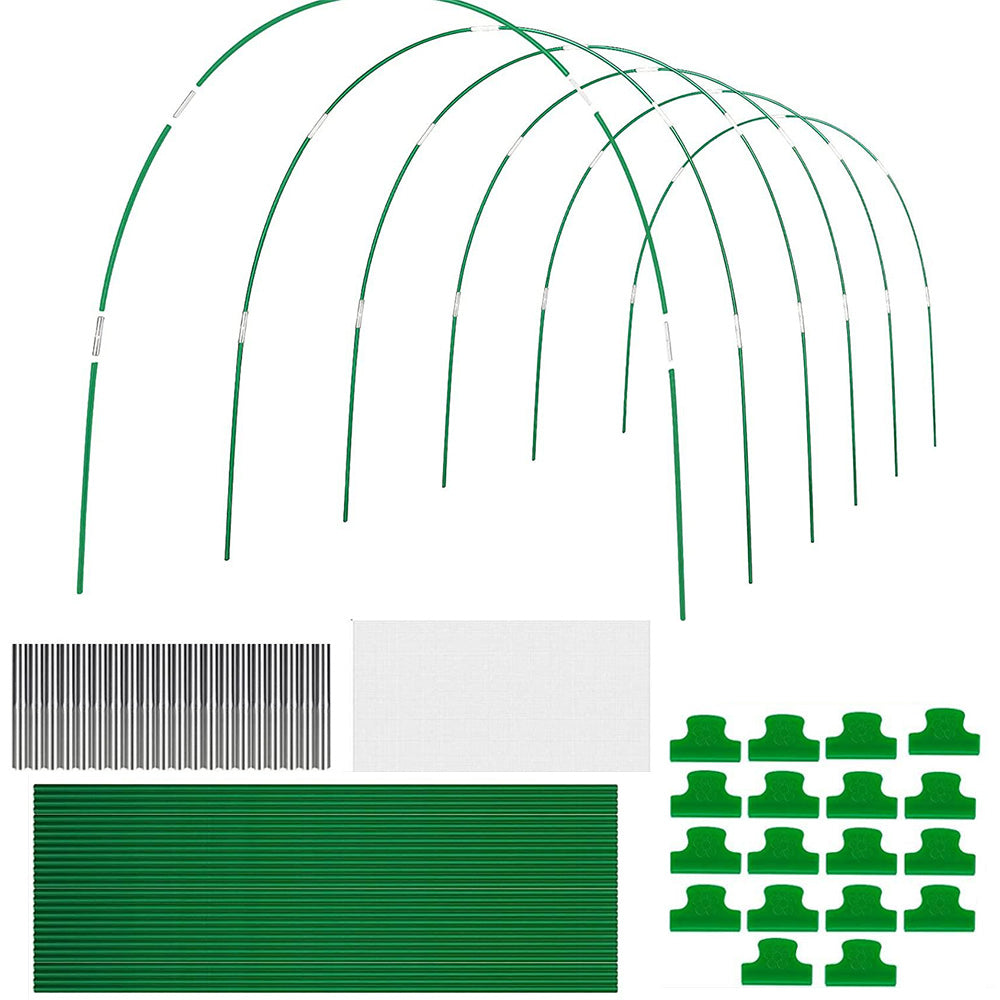 85Pcs Set DIY Greenhouse Hoops for Garden Netting Raised Bed Plant Shade Cloth Stakes