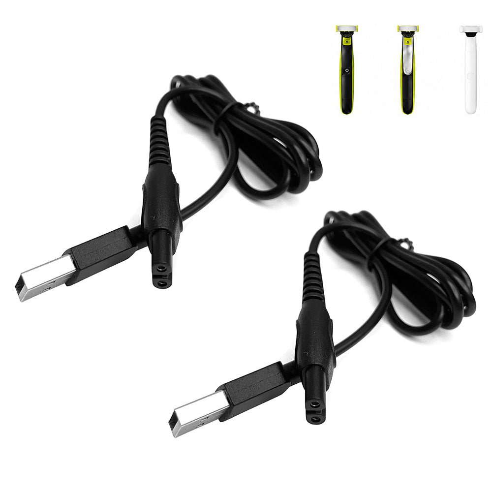 2 Pack 5V USB Charging Cables for Philips Shavers