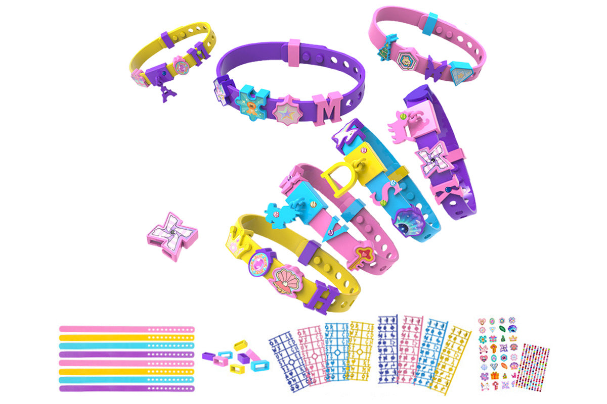 DIY Friendship Bracelet Making Kit With Stickers Wrist Band Craft Kit For Girls