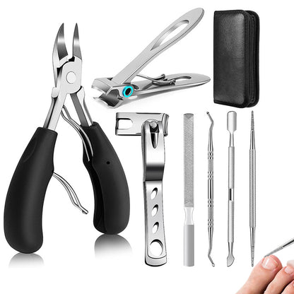 7Pcs Pedicure Tools Set with Eagle Beak Pliers for Thick Nails