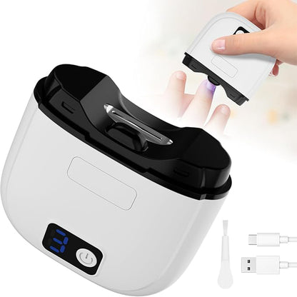 Electric Nail Clippers 3-Speed Adjustable Automatic Nail Clippers White