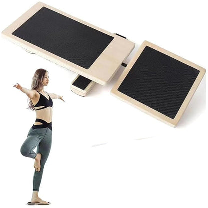 Ankle Balance Training Board Foot Strengthener Trainer Wooden Stability Exercises Pad