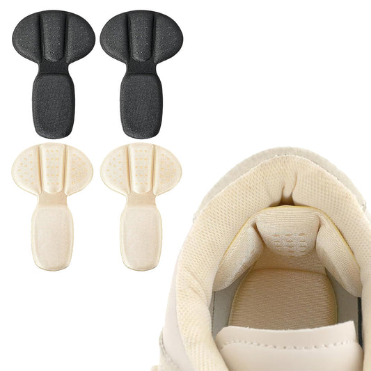 2 Pairs of Back of Heel Cushion Pads Mesh Adhesive Heel Grips Inserts Heel Protectors