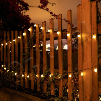 Solar Globe String Lights Outdoor Garden Decor